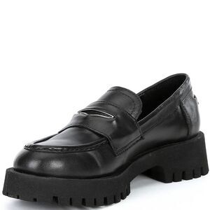 (42-4248) Steve Madden Women's Lawrence Lug Sole Loafers Sz 7